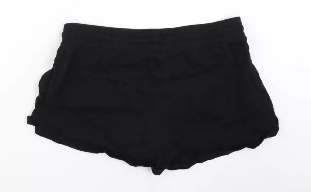 Pantalones cortos para mujer ASOS negros de algodón caliente talla 12 regulares 2