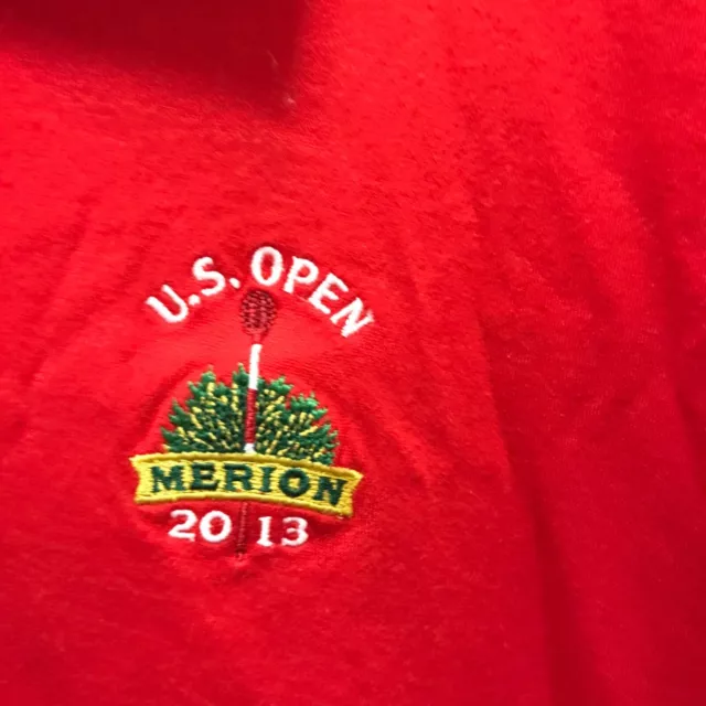 POLO GOLF RALPH Lauren Men's Red US Open Merion 2013 Polo Shirt Size XL ...