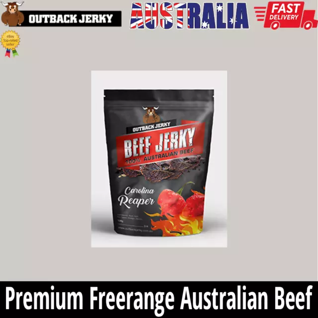 Carolina Reaper Extra Hot Bulk Beef Jerky 100g