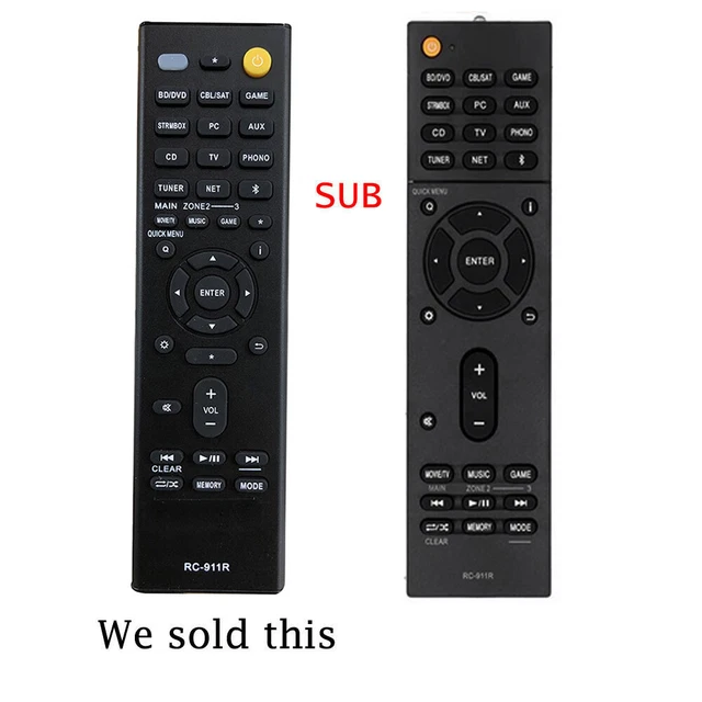 NUOVO RC-911R PER Onkyo Ricevitore AV Telecomando TX Nr555 126402388850 NUOVO RC-911R PER Onkyo Ricevitore AV Telecomando TX Nr555 126402388850