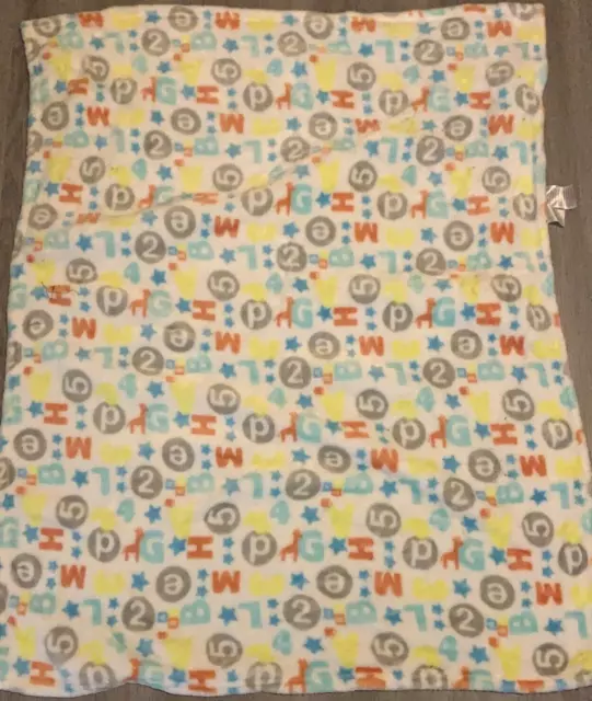 Alphabet & Number Baby Blanket by Baby Starters - 30" W x 36" L - 100% Polyester