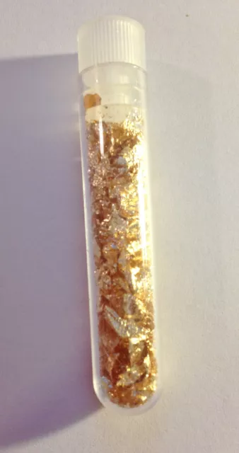 Vial Full of Gold Leaf/Flake (Awesome Gift) 2