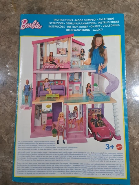 Barbie dreamhouse top with elevator instructions