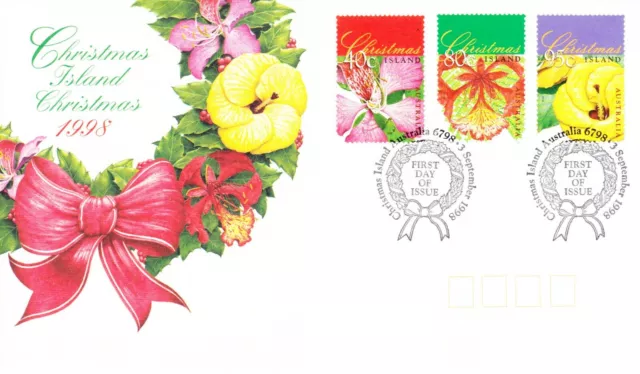 Stamps - Australia Post - Christmas Island - First Day Cover - FDC - Xmas 1998