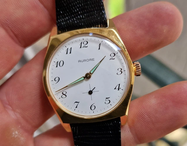 Montre Automatique Vintage Aurore Swiss Made - Occasion, Rétro, Fabrication Suisse, Pour Femme