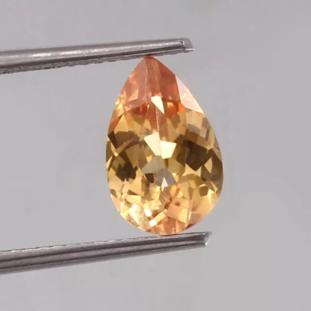 AAA Natural Bicolor Ceylon Padparadscha Sapphire Loose Pear Gemstone Cut 2.52 CT