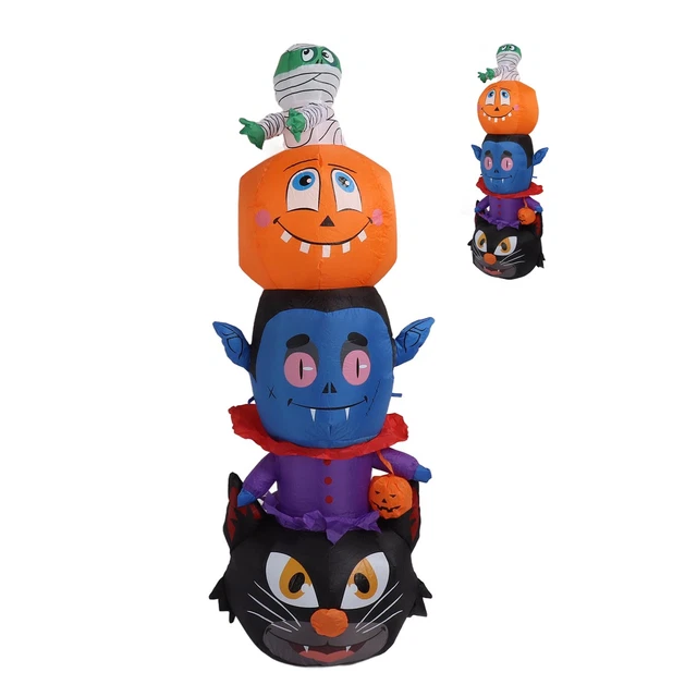 Gonfiabili Halloween 6 piedi decorazione impilati LED soffia decorazione Halloween spina UE