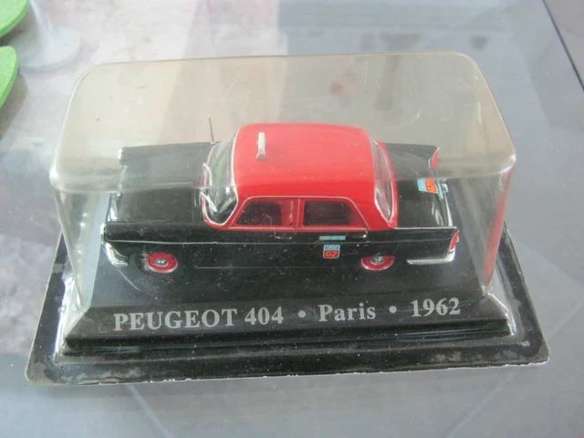 Peugeot 404 G7 Taxi De Paris 1962 Ixo 1/43 Neuf Boite Cristal Altaya
