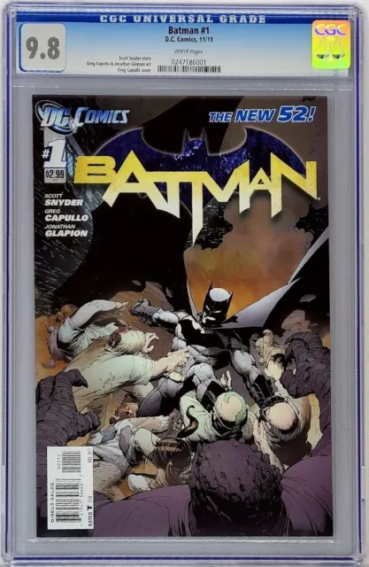 Batman #1 DC 2011 CGC 9.8 White Pages New 52 Scott Snyder & Greg Capullo