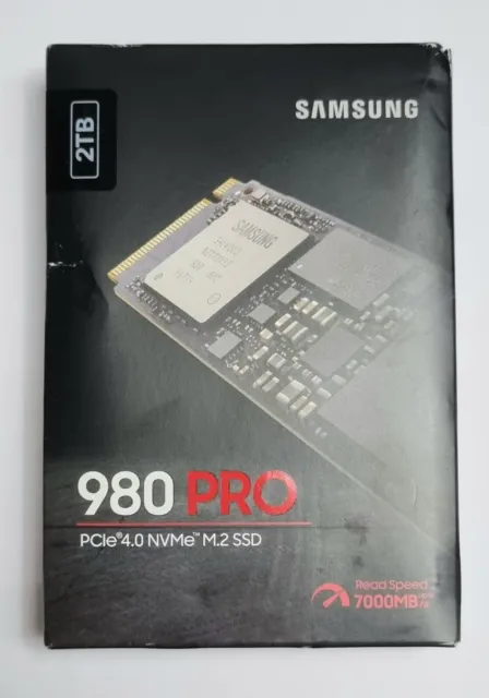 SAMSUNG 980 Pro Disque SSD Interne 2To PCIe 4.0 NVMe M2 MZ-V8P2T0BW