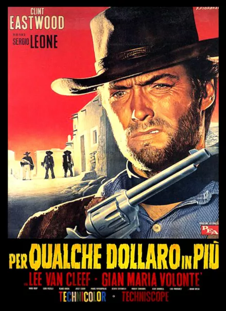 Clint Eastwood For a Few Dollars More 1965 Print Poster Wall Art Picture A4 +