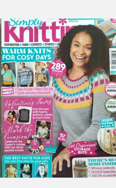 Simply Knitting Issue 220 With Inserts Patterns and Ideas