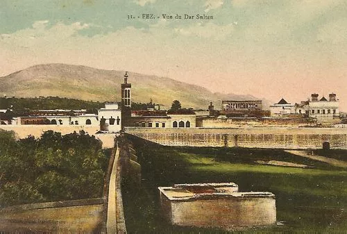 Cpa Maroc Fez Vue Du Dar Sultan