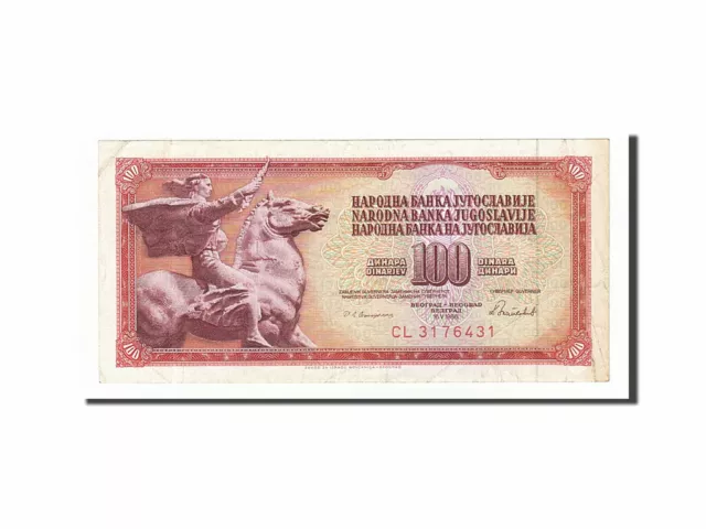 [#160358] Banknote, Yugoslavia, 100 Dinara, 1986, 1986-05-16, KM:90c, VF(30-35)