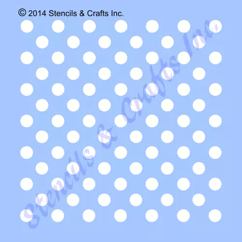 0.50& POLKA DOTS Stencil Dot Circles Paint Template Pattern Craft New 8 ...