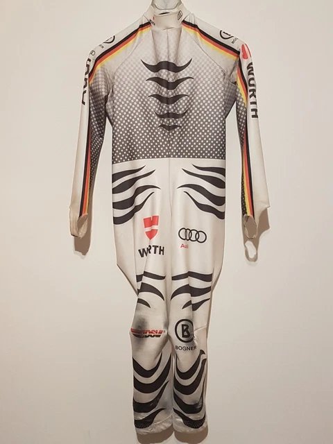 Bogner DSV Rennanzug Abfahrt Gr L Downhill Skirennanzug Grau 18/19 Manuel Schmid