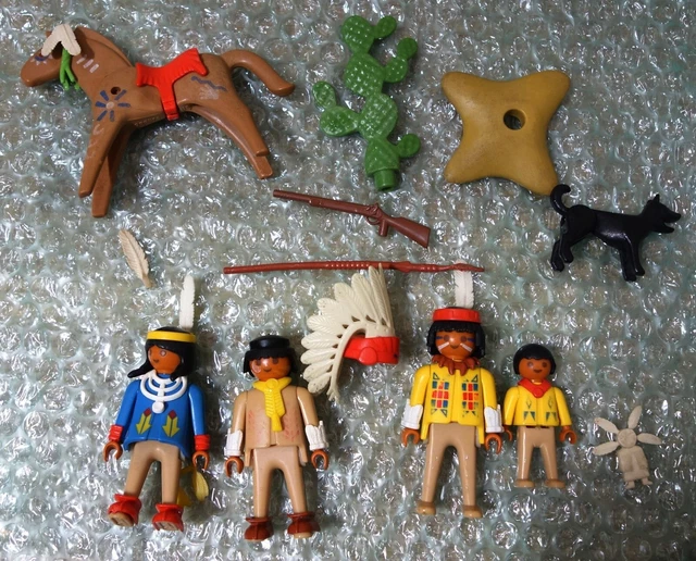Lot Vintage Playmobil Western - Double Saloon + Drugstore - État D'usage