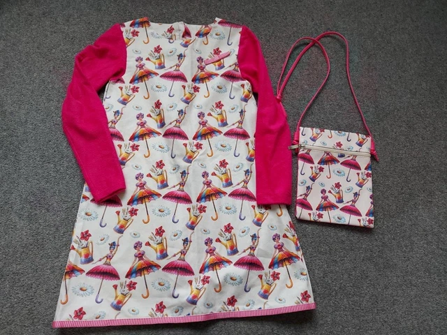 Rosalita Senoritas Designer Girls 2 Piece Outfit, Dress/Crossover Bag,  10 Yrs