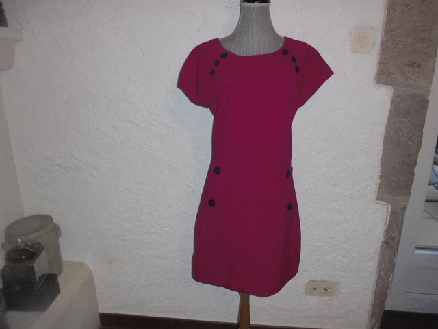 Robe Courte Manches Courtes Marron Miss Captain Femme - 1112714-marron