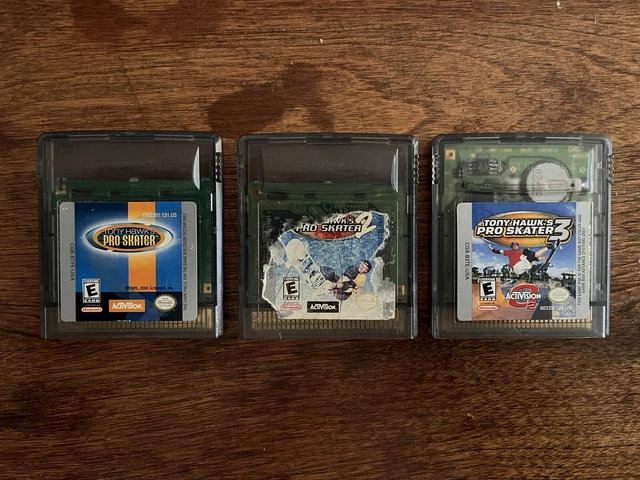 AUTHENTIC Tony Hawk's Pro Skater 1 2 & 3 Bundle Lot Nintendo Game Boy Color GBC AUTHENTIC Tony Hawk's Pro Skater 1 2 & 3 Bundle Lot Nintendo Game Boy Color GBC
