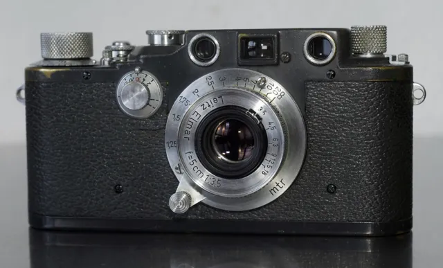 Leica IIIC FL. No38079 Luftwaffen Eigentum grau mit Elmar 5cm 1:3,5