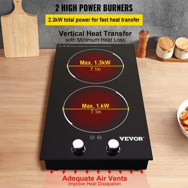 VEVOR BUILTIN INDUCTION Cooktop,Ceramic Glass Electric Stove Top 89.