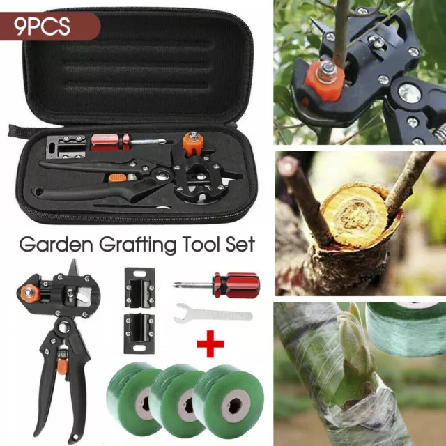 Garden Grafting Tool Set Kit Fruit Tree Pro Pruning Shears Scissor Cutting Tool