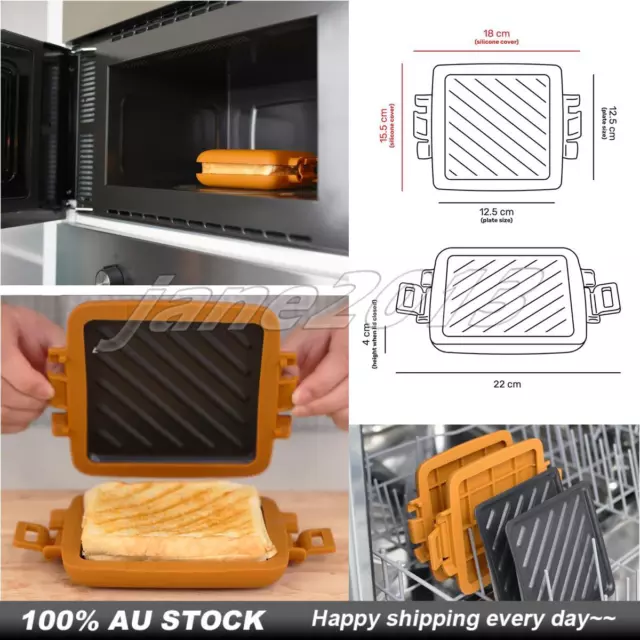 The Original Turbo Toastie - Microwave Toasted Sandwich Maker – ShowTV New  Zealand