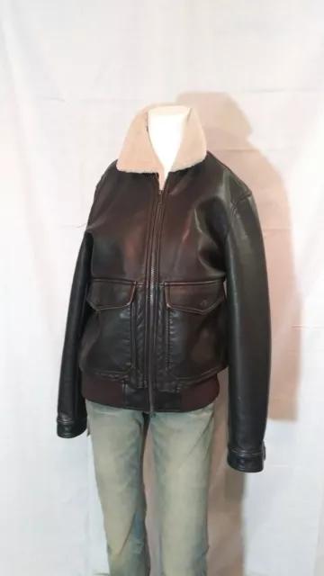 Lucky Brand  Aviator Bomber Pilot faux fur collar S 3