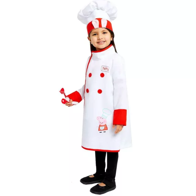 Enfant Officiel Peppa Pig Chef Cuisinier Déguisement Fantaisie Robe Garçon Fille