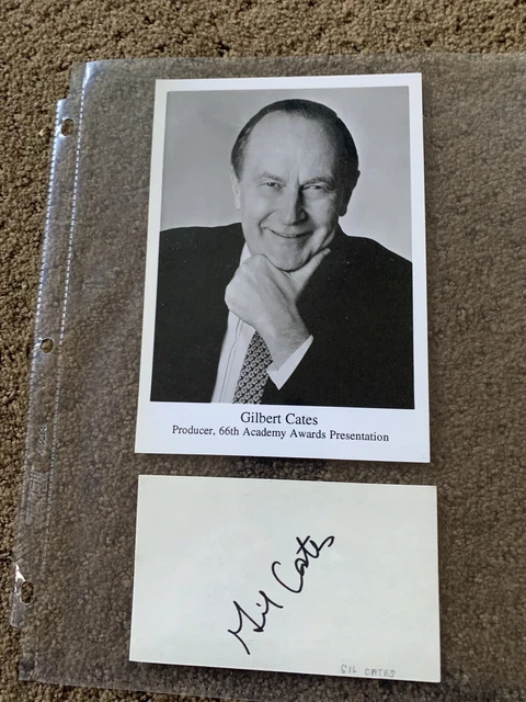 Autographed Gil Cates Card with Photo