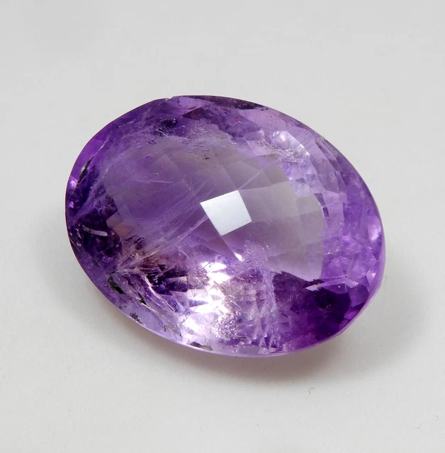 Natural Semi-Precious Oval Cut Purple Amethyst Loose Gemstone 45.75 Ct r479