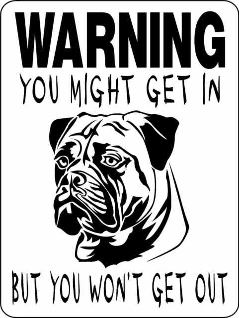 Mastiff, Bull Mastiff, English Mastiff 9"x12" Aluminum Sign