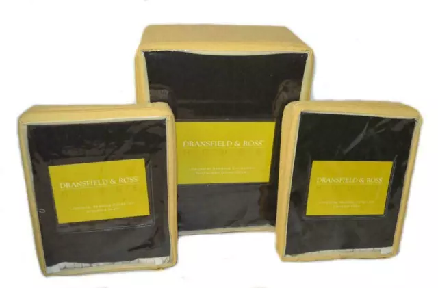 DRANSFIELD & ROSS Lancaster Raven Brown 3PC FULL / QUEEN DUVET SET Neiman Marcus DRANSFIELD & ROSS Lancaster Raven Brown 3PC FULL / QUEEN DUVET SET Neiman Marcus