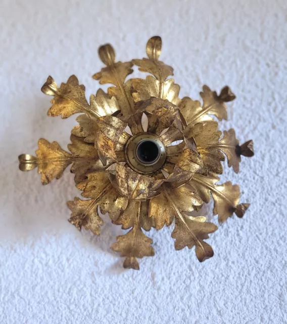 Ancien plafonnier applique murale " fleur "