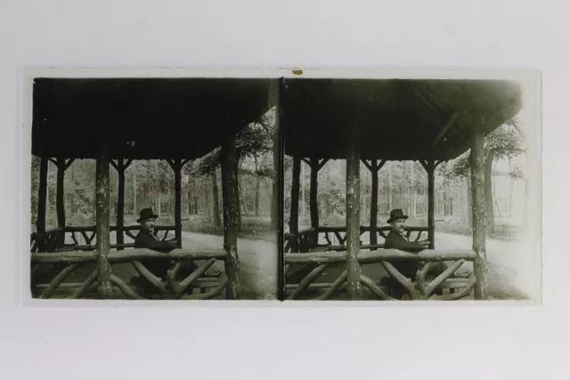 France Homme Photo Stereo P50L2n8 Glass Plate Vintage c1930