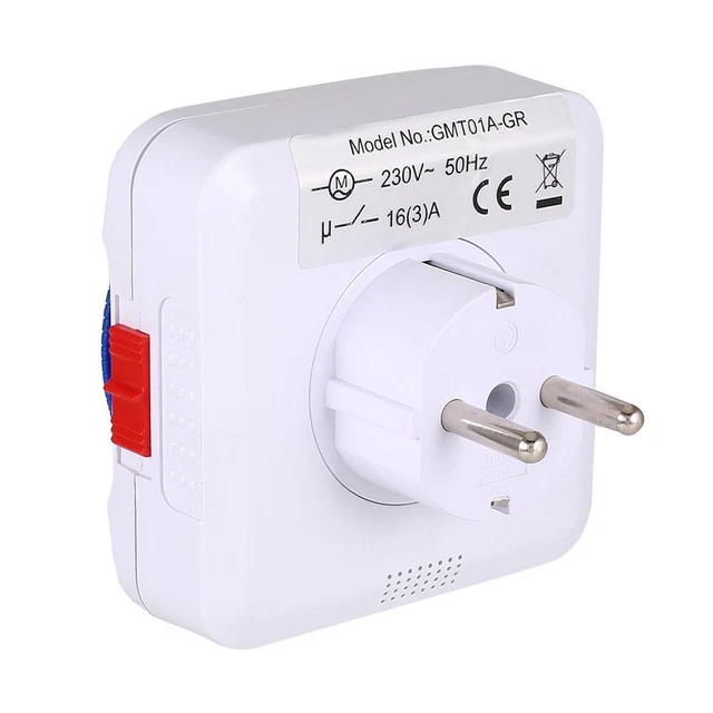 Fonction d'arrêt automatique commutateur de temps prise connecteur UE 230V