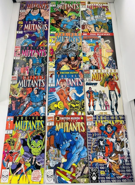 Lot Of 114 New Mutants Vol 1 #1-100 Complete Set (-4) + Annuals 1983 Vf/Nm 3