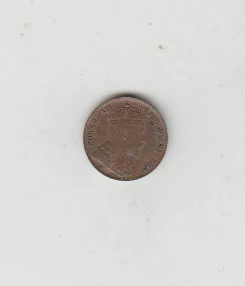 Rare About Mint Ceylon 1904 Edward VII Quarter Cent, AUnc, Only 103,000 Minted!