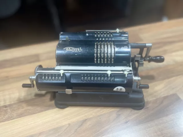 Antigua Calculadora/Alter Rechner/Old Calculator Walther Rkz 10