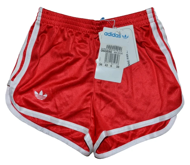*Bnwt* Vintage Adidas 1980'S Red Football Shorts Jersey Size L Women