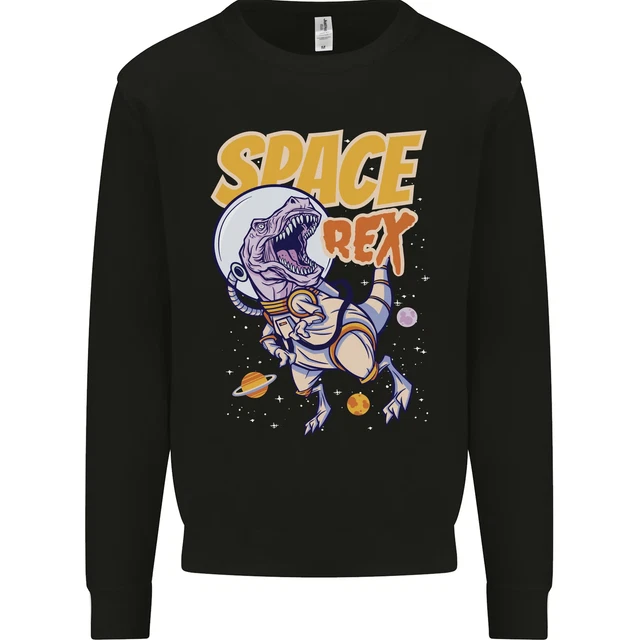 Space T-Rex Dinosaur Dino Astronaut Kids Sweatshirt Jumper
