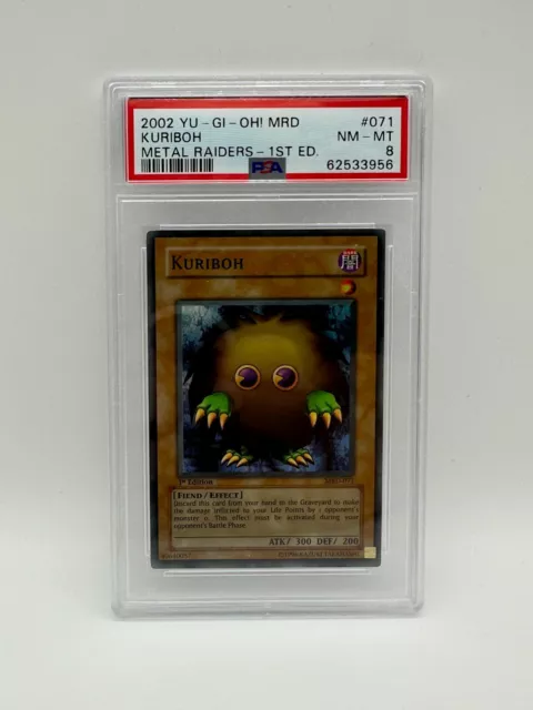 2002 Yu-Gi-Oh 1st Edition Kuriboh Metal Raiders MRD-071 - Graded PSA 8