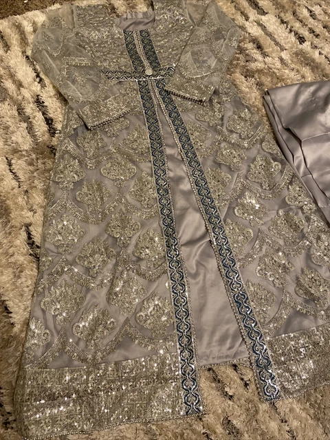 Pakistani  net Embroidered Salwar Kameez  Medium Bust 38