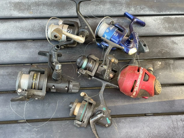broken fishing reels for sale Daiwa FRSWEX10000 Free Swimmer EX Spinning Reel Carbon Fiber Drag System Dominate the fight with a smooth ProFISHiency Bumblebee Spinning Combo 5'6"