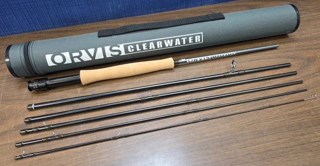 ORVIS CLEARWATER 9FT 6pc Fly Fishing Rod - 5wt - w/ Storage ORVIS CLEARWATER 9FT 6pc Fly Fishing Rod - 5wt - w/ Storage