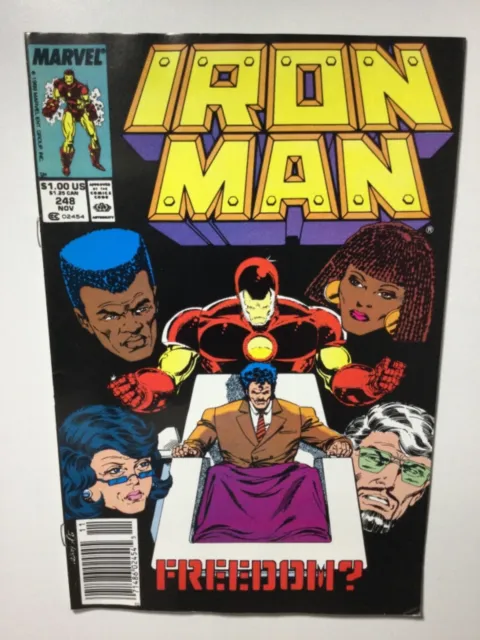 Marvel Comics Iron Man Vol. 1 #248 (1989) Barcode Variant Vf/Nm Comic