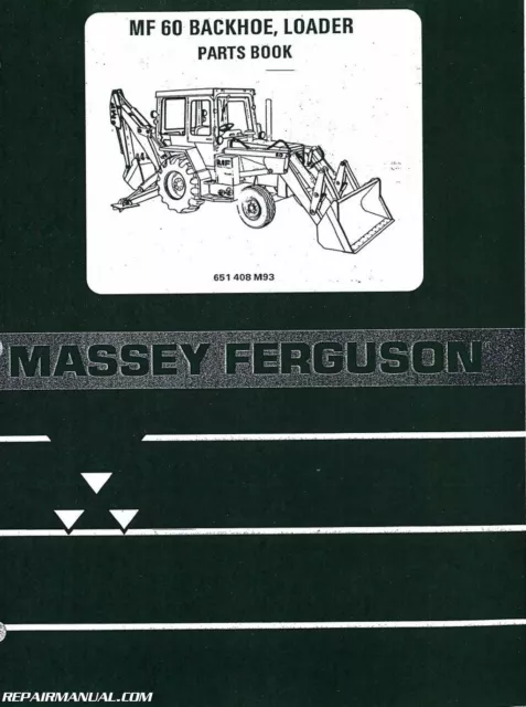 Massey-Ferguson MF60 Tractor Loader Backhoe Parts Manual