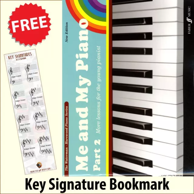 Me and My Piano Part 2 Method Music Book + FREE Key Signature Bookmark