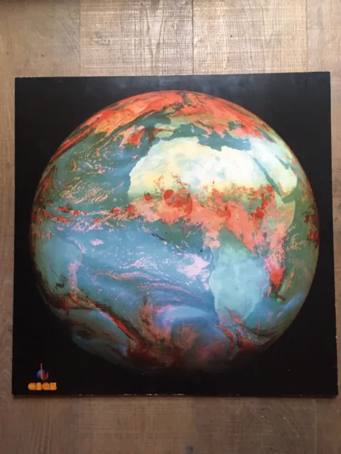Large Photo Colours Earth Seen From Space CNES 1984- Prints vintage No NASA